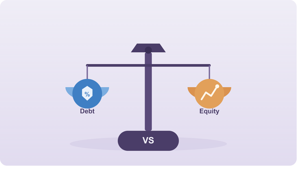 Comparison of debt and equity mutual funds on risk and returns